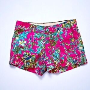 Lilly Pulitzer Pop Pink Southern Charm Callahan Shorts In Size 2